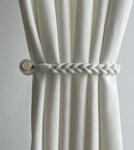 Sujetadores de Cortinas, Lazos para Cortinas de Algodón y Lino, Lazos Magnéticos para Cortinas, Soportes para Cortinas, Varios Colores Disponibles. - Product Image 3