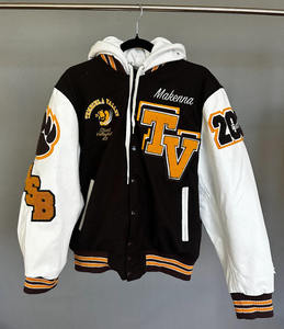 Lana Cuerpo Mangas de cuero Varsity chaquetas fabricante en Pakistán - Product Image 2