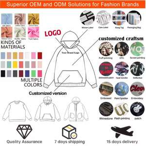 Sweat à capuche surdimensionné pour homme avec logo personnalisé, en molleton épais 450 GSM 100 % coton, imprimé 3D en relief avec strass, haute qualité - Product Image 4