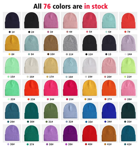 Gorro de punto para hombre hecho a medida más vendido de 2024, gorro de invierno cómodo con diseño Simple, MOQ bajo, precio al por mayor - Product Image 1