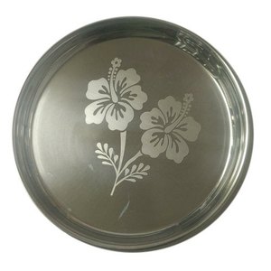 Assiette de service décorative de forme circulaire en bois pour le dîner, finition émaillée brillante, assiette de service en bois pour casserole - Product Image 2