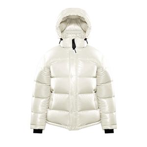 OEM Custom Front Men's Winter <b>Thin</b> Soft Shell 100% Nylon <b>Waterproof</b> Puffer <b>Jacket</b> 2025 High Visibility Yellow Zipper Fashionable - Product Image 1