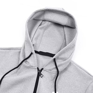 ชุดวอร์มซิปมีฮู้ดสำหรับผู้ชายผลิตจากวัสดุระบายอากาศแห้งเร็วและใส่สบายไม่เป็นแผ่น - Product Image 3