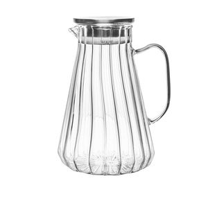 <b>Glass</b> <b>jug</b> with stackable design to save space when storing multiple beverage containers in compact kitchen cabinets - Product Image 5
