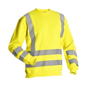 High Quality Men Reflective Hi Vis Fleece Sweatshirt Polyester Safety Workwear Sweatshirts - Product Image 1