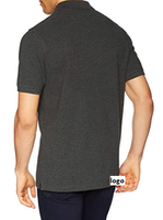 Kaos Pria Regular Fit 100% Katun Rajut Anti Kusut Kancing Depan Dapat Dicuci Mesin Bangladesh Grosir