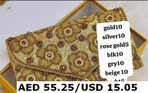 Handmade Designer Handcrafted Stylish Designer <b>Evening</b> <b>Bag</b> for Ladies Bridal Clutch for Wedding Handmade Exclusive Clutches - Product Image 6