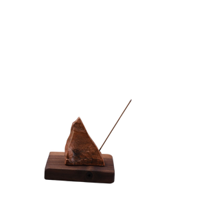 Porte-encens en bois élégant avec récupérateur de cendres, couleur naturelle, forme rectangulaire, Ramadan EID, porte-encens pour la maison, parfum d'ambiance - Product Image 4