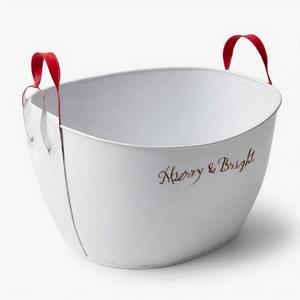 กระถางต้นไม้ประดับทำจากไม้สนคริสตัลสำหรับวันหยุดกลางแจ้งทำจากโลหะชุบสังกะสีมีความหรูหราในฤดูหนาวเหนือกาลเวลาและดูฟาร์ม - Product Image 4