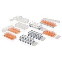 Nunc Lab-Tek 8-Well Chamber Slide System for Biological Microscope Soda Lime Glass IP53 Rated Manual Focus