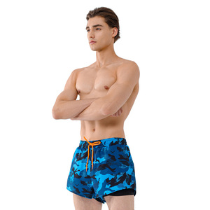 Bañador de hombre de surf informal de playa con logotipo personalizado privado Pantalones cortos de tabla de secado rápido elásticos de 4 vías - Product Image 5