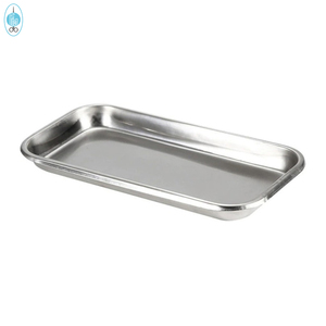 Bandeja médica de acero inoxidable para uso Dental, herramientas de placa cuadrada, instrumento de operación, placa de tratamiento quirúrgico - Product Image 2