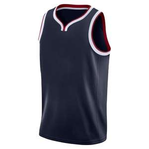 Ensemble de maillots d'entraînement de basketball sans manches unisexe personnalisés, tissu en maille respirant, uniforme sportif, vêtements de sublimation, antibactérien - Product Image 1