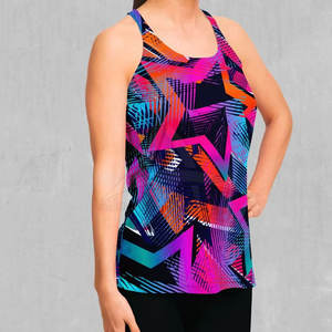 เสื้อกล้ามสตรีแบบสั่งทำพิเศษ ลายพิมพ์ซับลิเมชั่น พร้อมโลโก้ด้านหน้า ผ้าฝ้าย 100% ระบายอากาศได้ดี เป็นมิตรกับสิ่งแวดล้อม เหมาะสำหรับใส่ในช่วงฤดูร้อน - Product Image 2