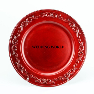 Assiette de présentation en acier inoxydable de haute qualité taille personnalisée faite à la main sous l'assiette brillante polie assiette de service en gros - Product Image 3