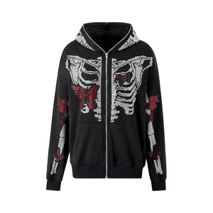 Vente en gros OEM Personnalisé Sweats à capuche avec fermeture éclair pour hommes Design léger Basics Coton mélangé Hiver Sweats à capuche unis - Product Image 5