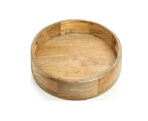 Vente en gros Plateau de service rond en bois d'acacia naturel fait à la main sans danger pour la maison Cuisine bas quantité minimale de commande pour occasions de mariage Plats et assiettes - Product Image 1