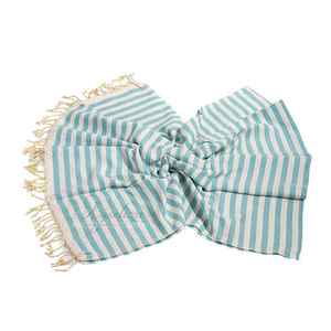 Serviette de plage légère en coton turc design hammam séchage rapide et résistante au sable avec logo personnalisé exportation d'usine adaptée aux voyages - Product Image 2