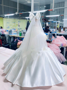 Nouvelle Robe de Soirée en Satin Modèle 2025 pour Filles, Col Halter avec Nœud, Perles, Sans Manches, Longue, Décontractée, Écologique, Fabriquée au Vietnam - Product Image 5