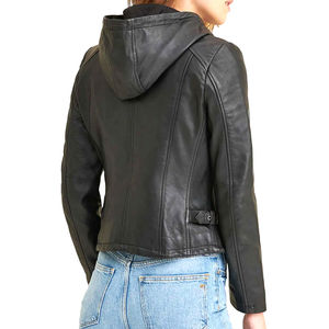 Chaqueta de Cuero para Mujer, Talla Grande, Chaqueta de Cuero de Moda para Mujer, Forro de Lana Relleno de Algodón, Chaqueta Personalizada en Nurak - Product Image 5