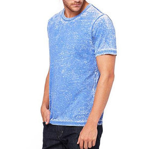 Best Acid Wash <b>Men's</b> T-Shirts High Quality Solid Color Custom Printed Breathable Canvas Fabric <b>Short</b> Sleeve Casual O-Neck Collar - Product Image 2