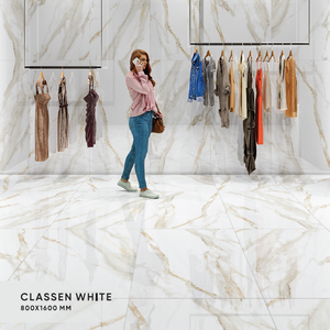 Plafonds artistiques modernes Simple attrayant 800x1600mm dalle émaillée polonaise porcelaine grande dalle pour la maison centre commercial supermarché - Product Image 1