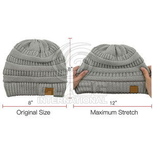 Lightweight Unisex Custom Made 100% <b>Wool</b> <b>Beanie</b> Hats 3D Embroidery Breathable Waterproof Custom Colors-Wholesale Winter Wear - Product Image 6