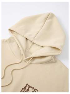 Sweat à capuche surdimensionné délavé à l'acide épaules tombantes Boxy Streetwear Sweat à capuche lourd coupe ample Logo personnalisé OEM Vente en gros en usine - Product Image 3