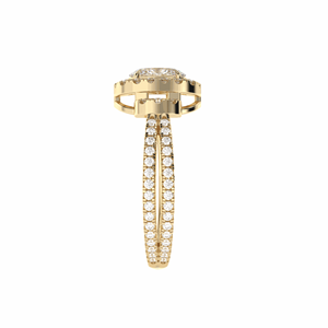 แหวนหมั้นเพชรรูปวงรีทรง2.00CT สำหรับผู้หญิงแหวนหมั้นไม่ซ้ำใคร - Product Image 3