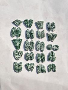Wholesale Diopside Matched Gemstone Pairs With Zoisite Natural Cabochon Lot - Product Image 3