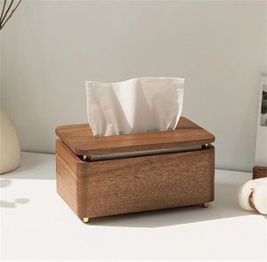 Caja de pañuelos de madera de gran calidad, diseño antiguo, caja de pañuelos de forma cuadrada hecha a mano para utensilios de cocina, caja de pañuelos - Product Image 2