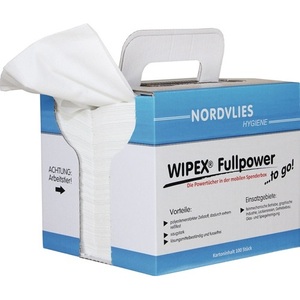 Chiffon de nettoyage blanc WIPEX Fullpower 'TO GO' plié en Z, environ 380 X 320 mm pour le nettoyage commercial - Product Image 1
