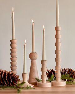 Bougeoir en bois de mangue de qualité supérieure décor à la maison meilleure vente nouveau Design dessus de table ensemble de 3 bougeoirs - Product Image 5