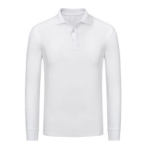Vente en gros de nouvelle mode polo en polyester et coton avec logo personnalisé pour hommes polo à manches longues imprimé pour hommes - Product Image 6