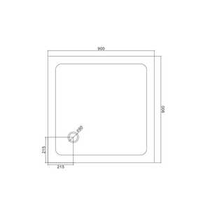 Piatto Doccia Quadrato in Acrilico Sottile 90x90 cm Koricini Design Italiano per Arredo Bagno - Product Image 6