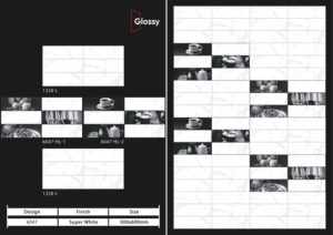 Carreaux muraux en céramique de style luxueux 300x600mm, pour salle de bain et cuisine, finition brillante ou mate, surface sculptée effet sucre, design mural intérieur luxueux. - Product Image 3