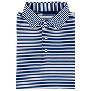 Polo de golf à rayures OEM pour hommes, personnalisé de haute qualité, en polyester, spandex, respirant, imprimé numérique, personnalisable - Product Image 4