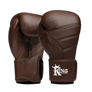 High Quality Leather Waterproof MMA Boxing <b>Gloves</b> Hook-and-Loop Wrist <b>Pull</b>-On Closure for Gym Training and Wholesale - Product Image 1