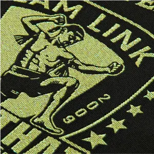 Vestes personnalisées en polyester moral cool avec patchs d'insignes de broderie en fer entièrement brodés Type de pli d'extrémité d'étiquette tissée - Product Image 6