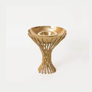 Boîte à bonbons en laiton de conception la plus récente avec brûleur d'encens, forme ronde, taille personnalisée, par Home Arts - Product Image 4