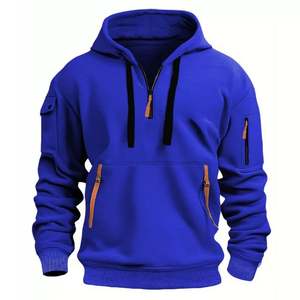 Sudadera con capucha de algodón 100% de alta calidad para hombre, diseño de bolsillo transpirable de secado rápido Premium ecológico personalizable para el invierno - Product Image 3