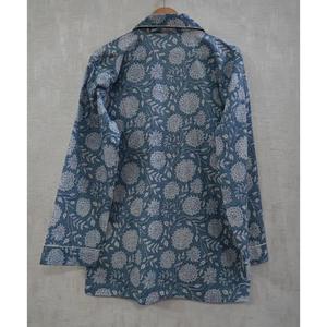 ชุดนอนผ้าฝ้ายพิมพ์ลายดอกไม้สไตล์อินเดีย สำหรับฤดูร้อน หรูหรา สบายๆ ระบายอากาศได้ดี นุ่มสบาย - Product Image 5