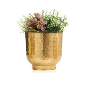 ที่ปลูกต้นไม้โลหะสีทองสำหรับตกแต่งสวน2ชิ้น - Product Image 5