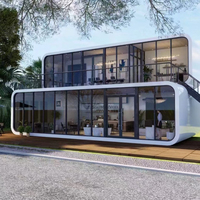 Maison préfabriquée directe usine, mini-maison intelligente type capsule spatiale, habitations modulaires préfabriquées, maisons-cabines Apple Warehouse