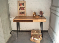 Bureau en bois scandinave moderne - Clip