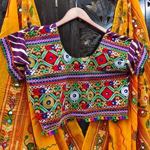 Lahenga choli traditionnel indien Belle couleur et impression avec une lourde soie de beurre Lehnga choli femmes robe Rajasthan style femmes - Product Image 6