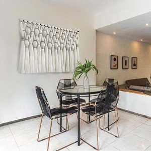 Caralarga - Tapiz de Pared de Fibra Abstracta con Diseño de Meteorito para Decoración del Hogar Estilo Boho, Arte de Pared Estilo Japandi por Meteor - Product Image 1