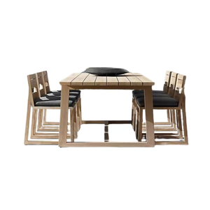 <b>Japanese</b> Modern Design Wooden Restaurant Set Dining Table Set With High Quality Materials Manufacturing In Indonesia - Product Image 1