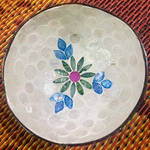 Hot Selling VITRAPRO CO-B400 Vintage Coconut Shell Bowl Inlaid Pearl Eco-Friendly <b>Tableware</b> Utensil Handicraft Made Vietnam - Product Image 6