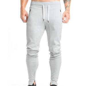 2025 nouveaux hommes actifs Fitness Joggers pantalons de survêtement fermetures à glissière poches séchage rapide respirant hommes coton matériel survêtement pantalon Jogger - Product Image 3
